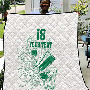 Cricket South Africa Custom Quilt White Version Proteas - African Pride