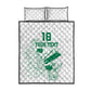 Cricket South Africa Custom Quilt Bed Set White Version Proteas - African Pride
