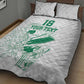Cricket South Africa Custom Quilt Bed Set White Version Proteas - African Pride