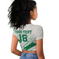 Cricket South Africa Custom Raglan Cropped T shirt White Version Proteas - African Pride
