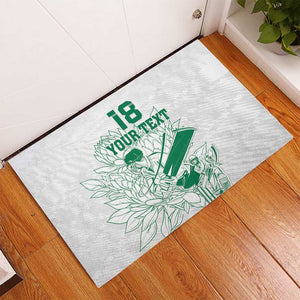Cricket South Africa Custom Rubber Doormat White Version Proteas - African Pride