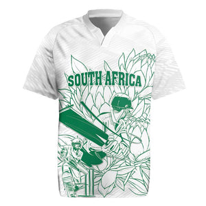 Cricket South Africa Custom Rugby Jersey White Version Proteas - African Pride