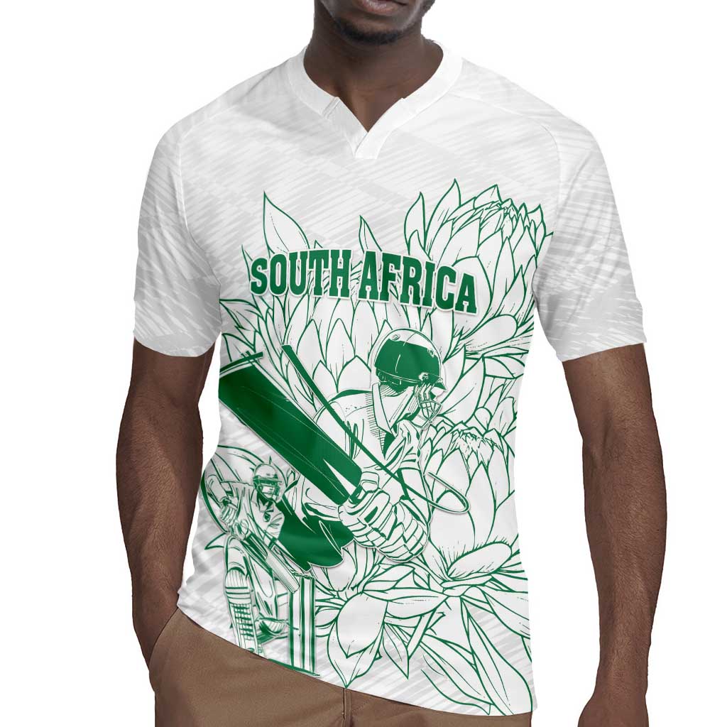 Cricket South Africa Custom Rugby Jersey White Version Proteas - African Pride