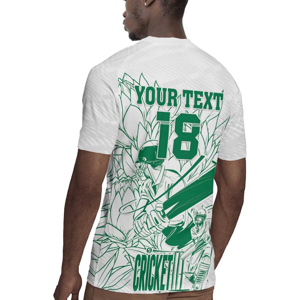 Cricket South Africa Custom Rugby Jersey White Version Proteas - African Pride