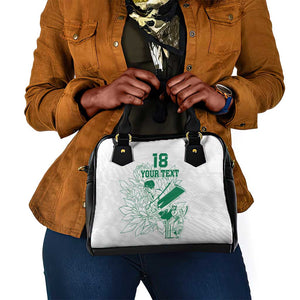 Cricket South Africa Custom Shoulder Handbag White Version Proteas - African Pride