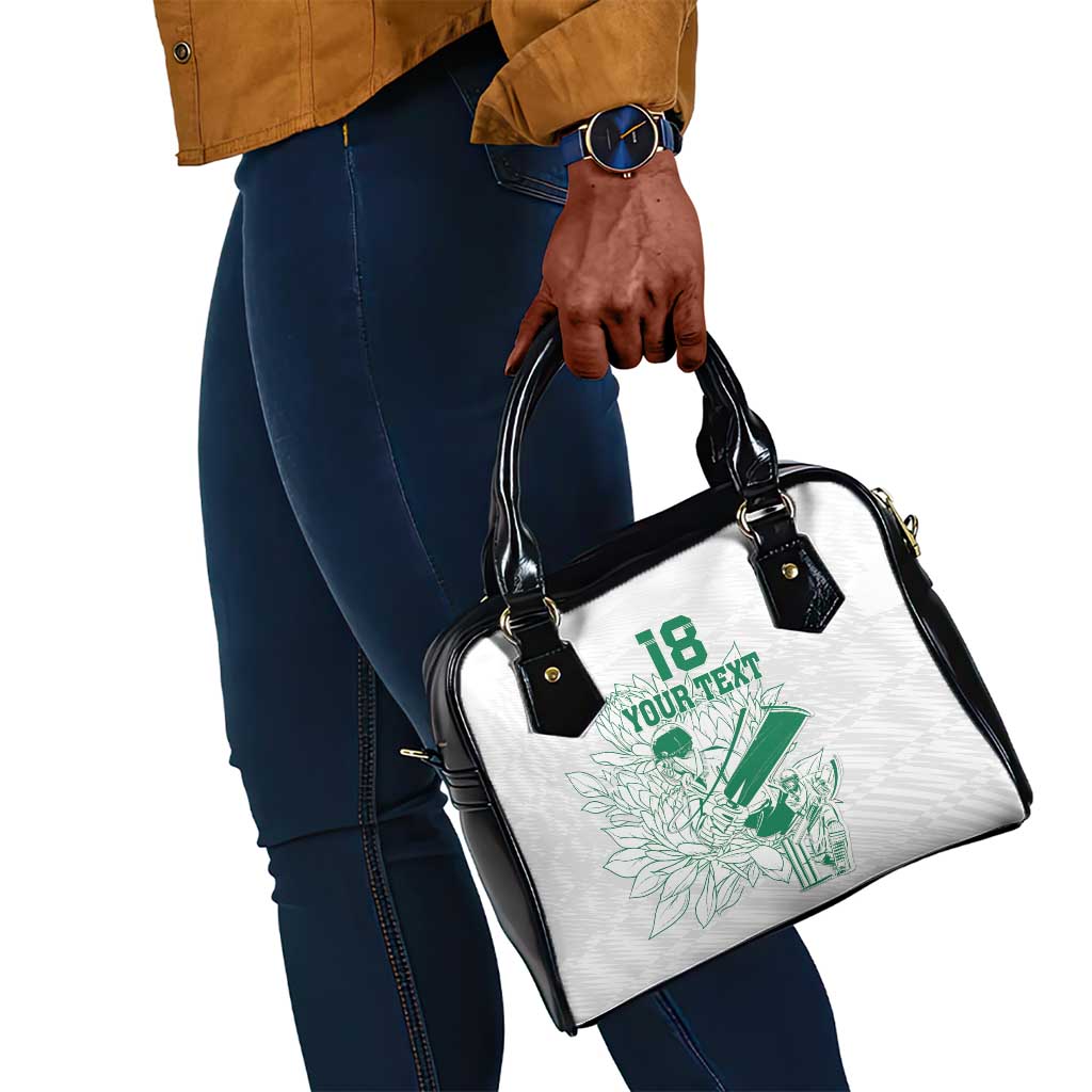 Cricket South Africa Custom Shoulder Handbag White Version Proteas - African Pride