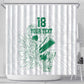 Cricket South Africa Custom Shower Curtain White Version Proteas - African Pride