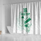 Cricket South Africa Custom Shower Curtain White Version Proteas - African Pride