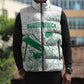 Cricket South Africa Custom Sleeveless Puffer Jacket White Version Proteas