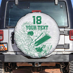 Cricket South Africa Custom Spare Tire Cover White Version Proteas - African Pride