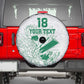 Cricket South Africa Custom Spare Tire Cover White Version Proteas - African Pride
