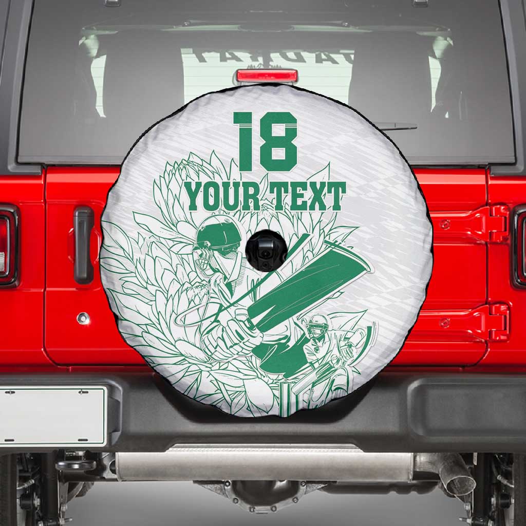 Cricket South Africa Custom Spare Tire Cover White Version Proteas - African Pride