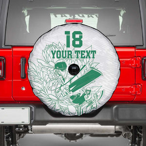 Cricket South Africa Custom Spare Tire Cover White Version Proteas - African Pride