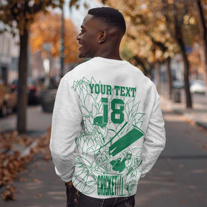Cricket South Africa Custom Sweatshirt White Version Proteas - African Pride