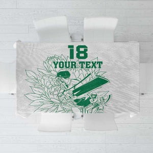Cricket South Africa Custom Tablecloth White Version Proteas - African Pride