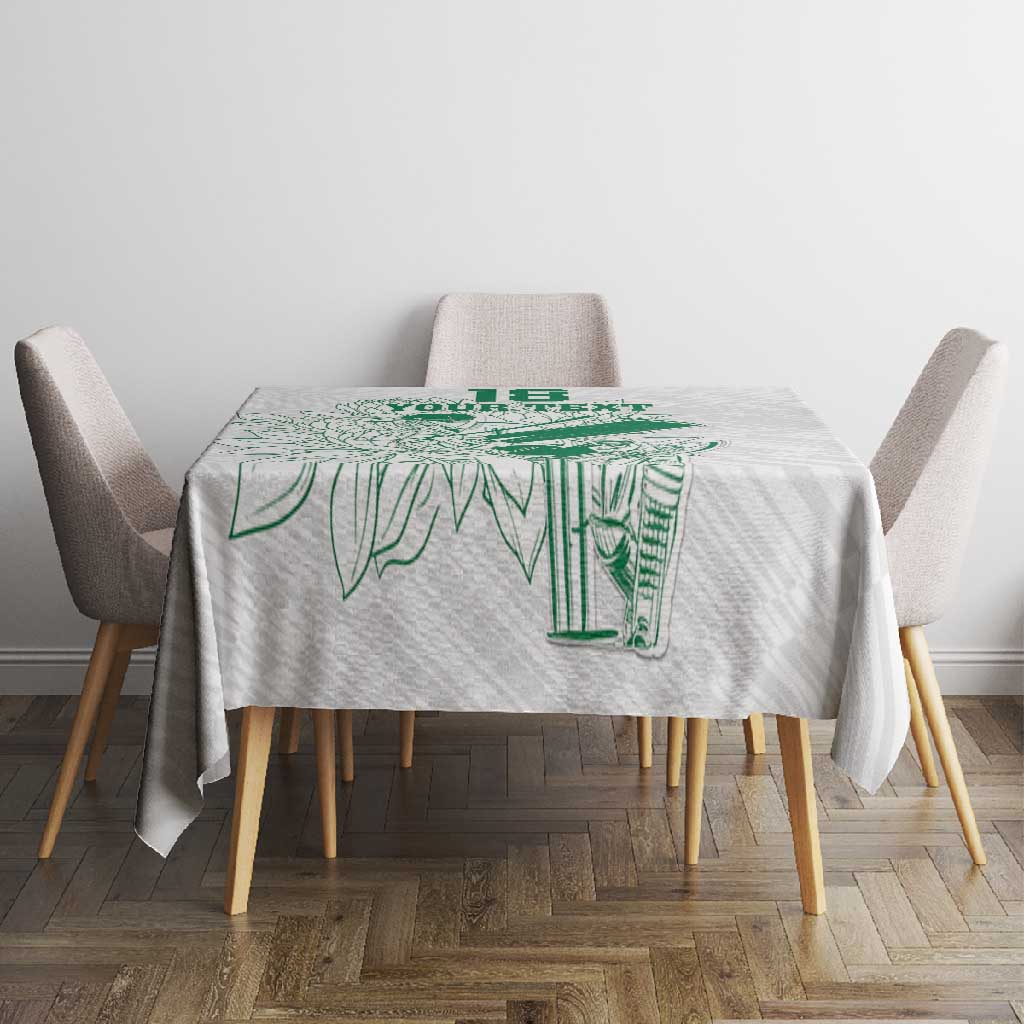 Cricket South Africa Custom Tablecloth White Version Proteas - African Pride