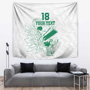 Cricket South Africa Custom Tapestry White Version Proteas - African Pride