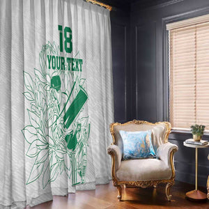Cricket South Africa Custom Window Curtain White Version Proteas - African Pride