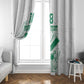 Cricket South Africa Custom Window Curtain White Version Proteas - African Pride