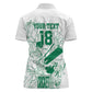 Cricket South Africa Custom Women Polo Shirt White Version Proteas - African Pride