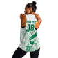 Cricket South Africa Custom Women Racerback Tank White Version Proteas - African Pride