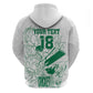 Cricket South Africa Custom Zip Hoodie White Version Proteas - African Pride