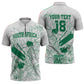 Cricket South Africa Custom Zipper Polo Shirt White Version Proteas