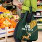 Custom South Africa Springbok Jumping Grocery Bag With Kente Patterns