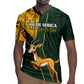 Custom South Africa Springbok Jumping Rugby Jersey With Kente Patterns