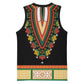Africa Dashiki Basketball Jersey Embroidery Neckline Floral Pattern - African Pride