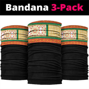 Africa Dashiki Neck Gaiter Embroidery Neckline Floral Pattern - African Pride