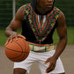Africa Dashiki Sleeveless Hoodie Embroidery Neckline Floral Pattern - African Pride