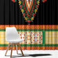 Africa Dashiki Window Curtain Embroidery Neckline Floral Pattern
