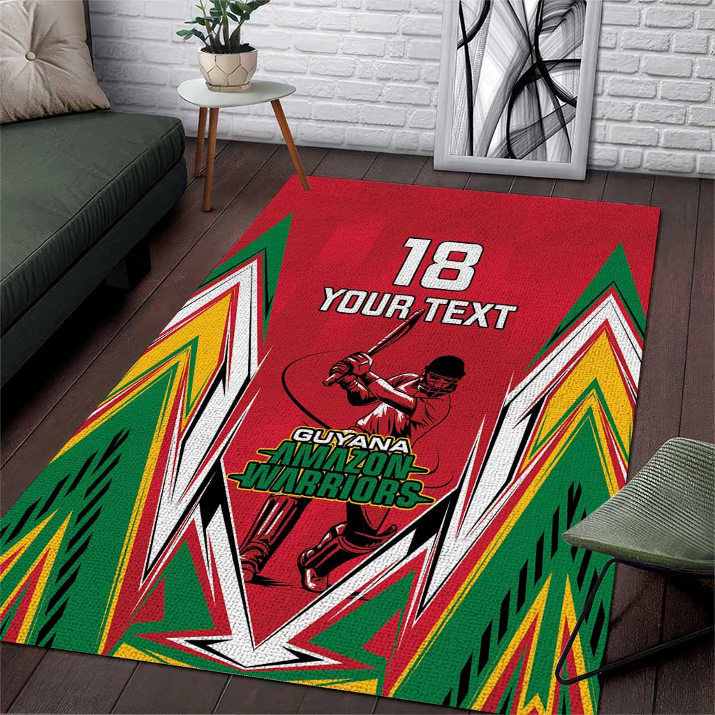 Guyana Cricket Amazon Warriors Custom Area Rug Go Champion - African Pride