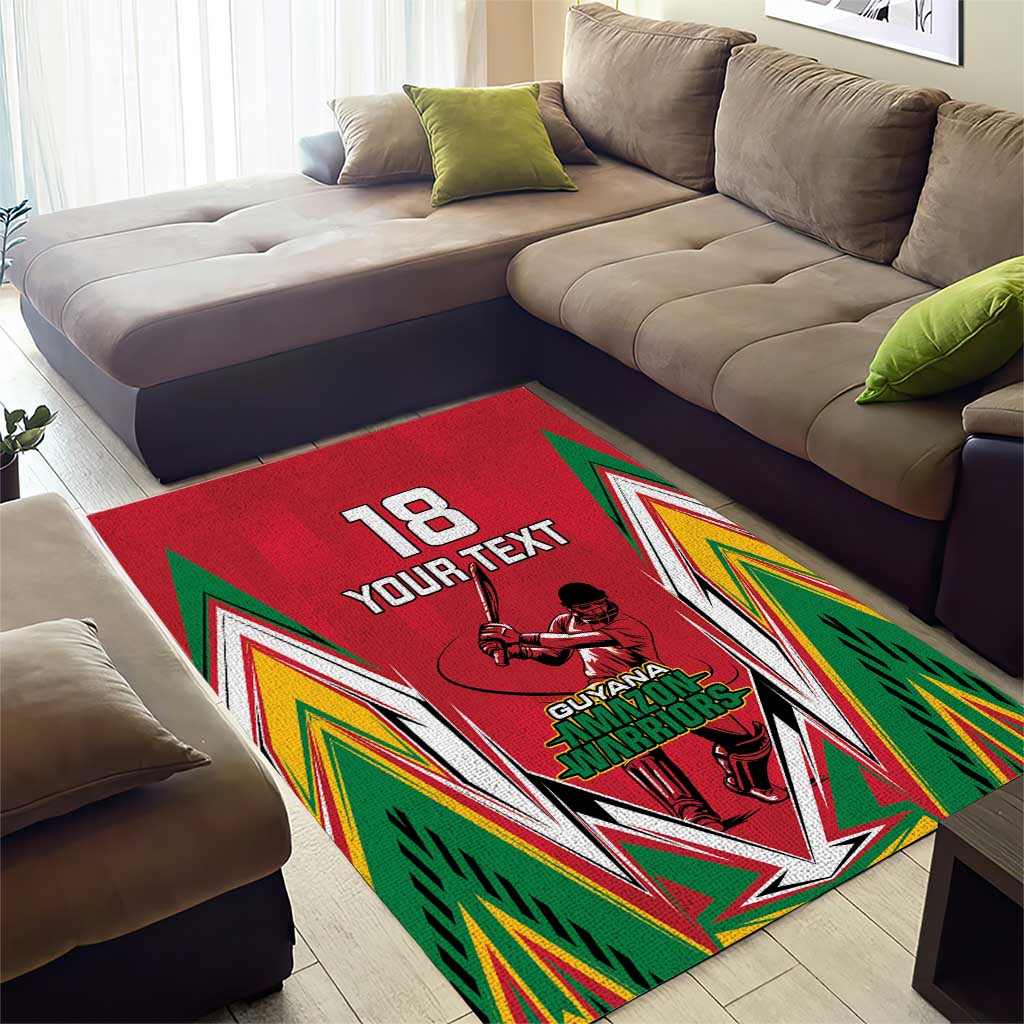 Guyana Cricket Amazon Warriors Custom Area Rug Go Champion - African Pride