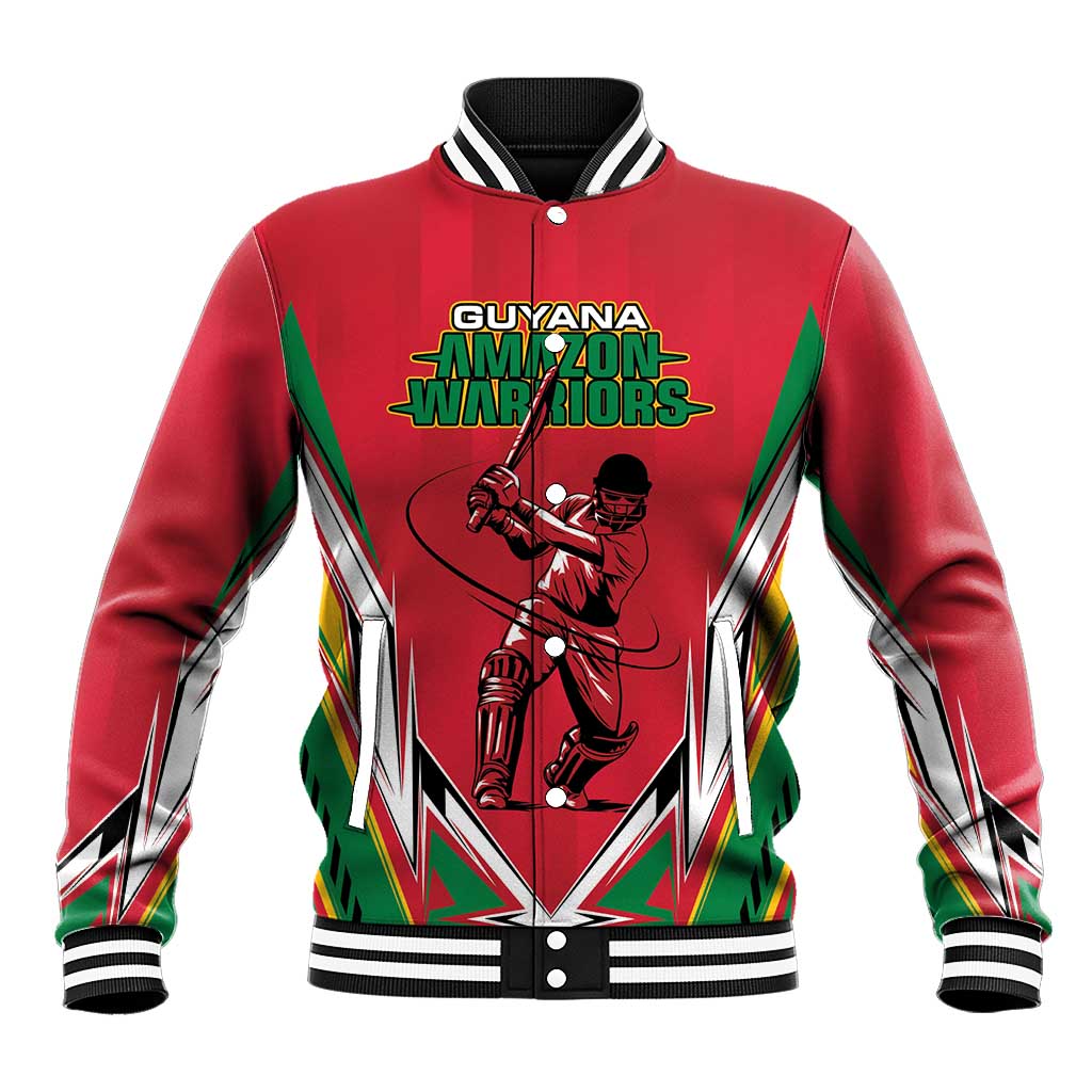 Guyana Cricket Amazon Warriors Custom Baseball Jacket Go Champion - African Pride