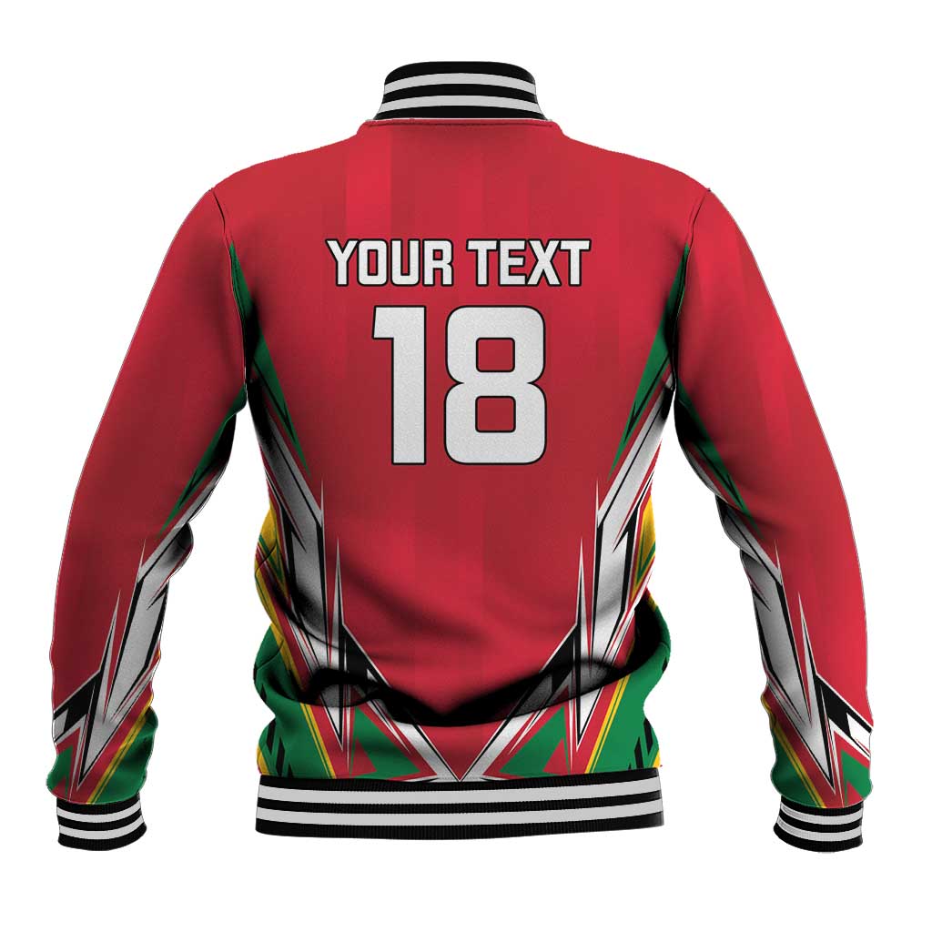 Guyana Cricket Amazon Warriors Custom Baseball Jacket Go Champion - African Pride