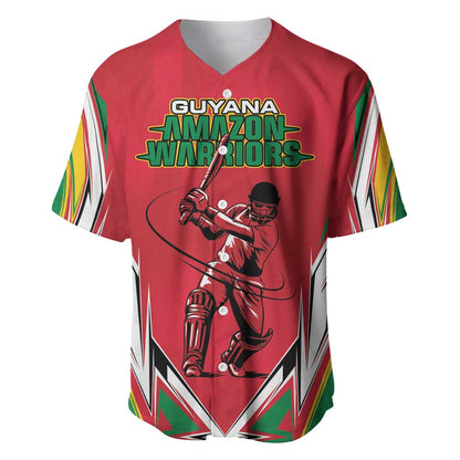 Guyana Cricket Amazon Warriors Custom Baseball Jersey Go Champion - African Pride