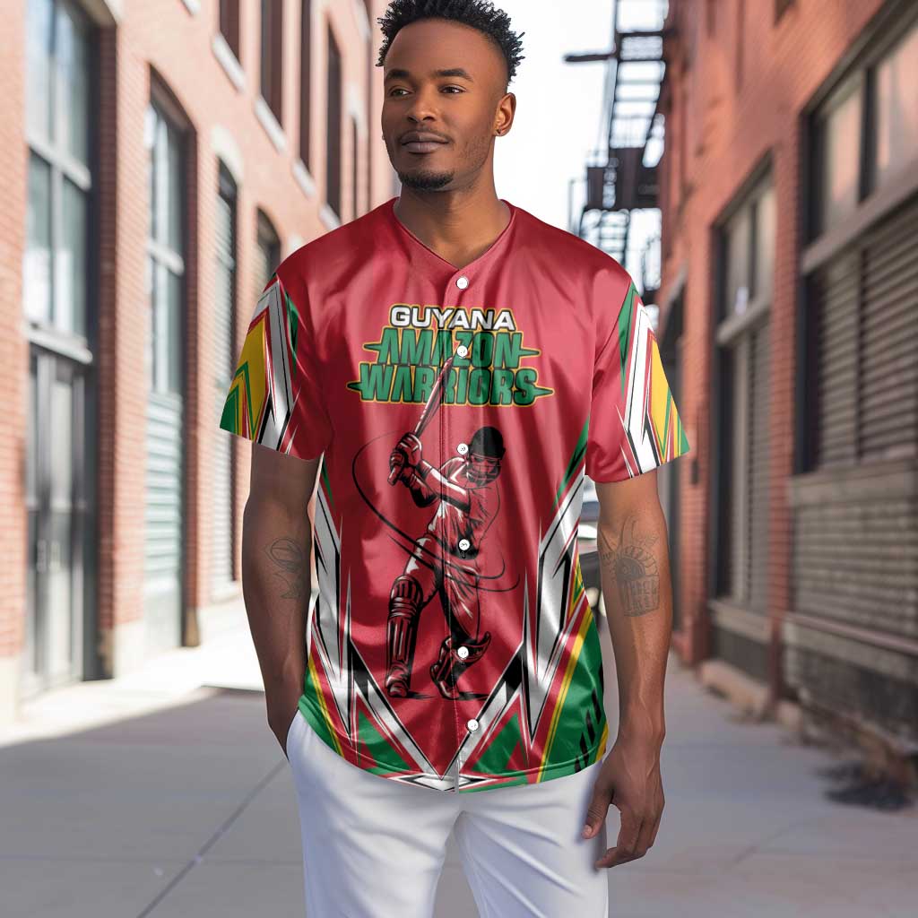 Guyana Cricket Amazon Warriors Custom Baseball Jersey Go Champion - African Pride