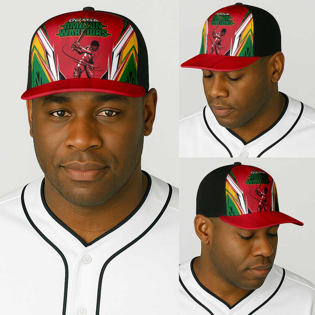 Guyana Cricket Amazon Warriors Baseball Net Cap Go Champion - African Pride