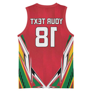 Guyana Cricket Amazon Warriors Custom Basketball Jersey Go Champion - African Pride