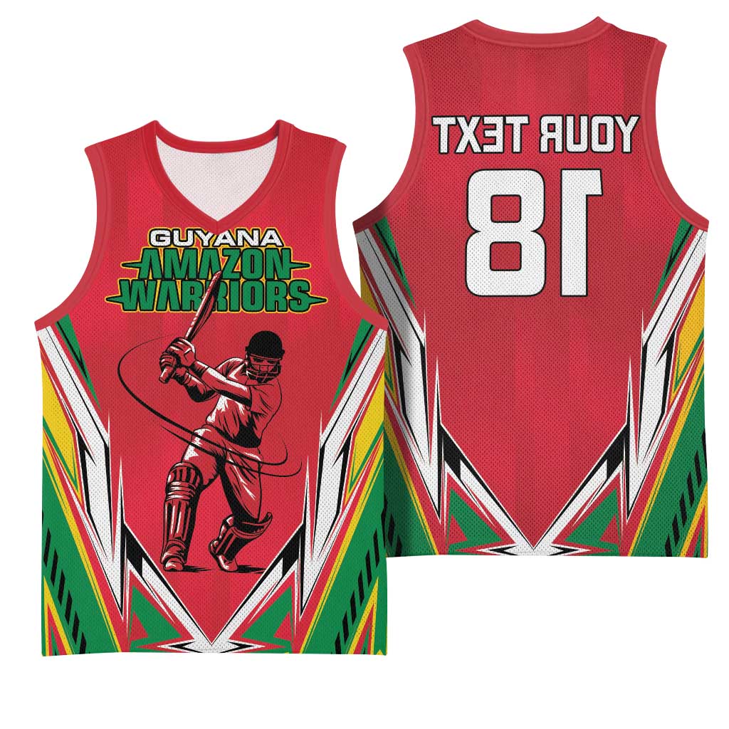 Guyana Cricket Amazon Warriors Custom Basketball Jersey Go Champion - African Pride
