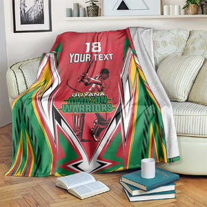Guyana Cricket Amazon Warriors Custom Blanket Go Champion - African Pride
