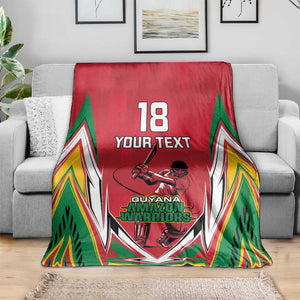 Guyana Cricket Amazon Warriors Custom Blanket Go Champion - African Pride