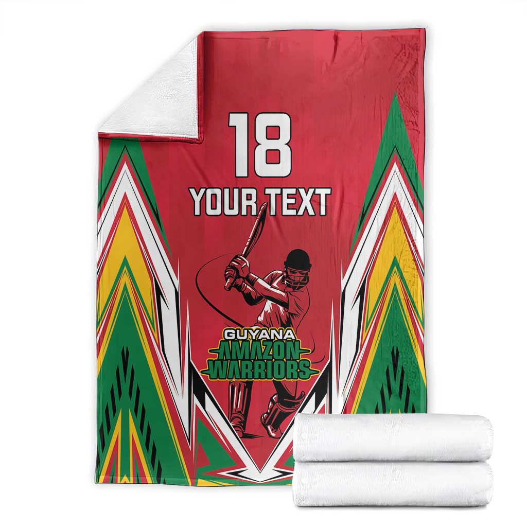 Guyana Cricket Amazon Warriors Custom Blanket Go Champion - African Pride