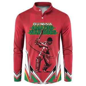 Guyana Cricket Amazon Warriors Custom Button Sweatshirt Go Champion