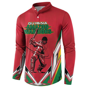 Guyana Cricket Amazon Warriors Custom Button Sweatshirt Go Champion