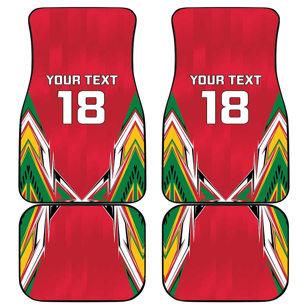 Guyana Cricket Amazon Warriors Custom Car Mats Go Champion - African Pride