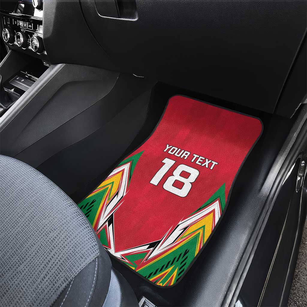 Guyana Cricket Amazon Warriors Custom Car Mats Go Champion - African Pride