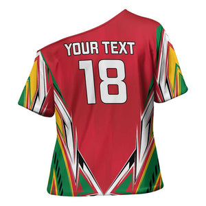 Guyana Cricket Amazon Warriors Custom Cross Shoulder Shirt Go Champion